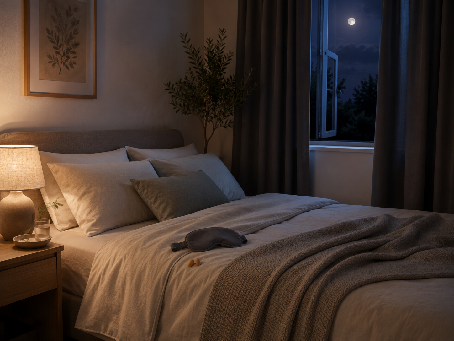 夜间卧室与被压缩的睡眠时间
